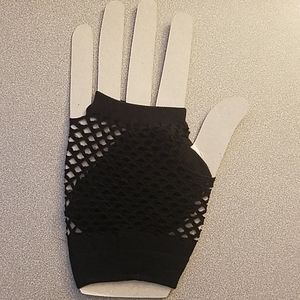 Black Fishnet gloves